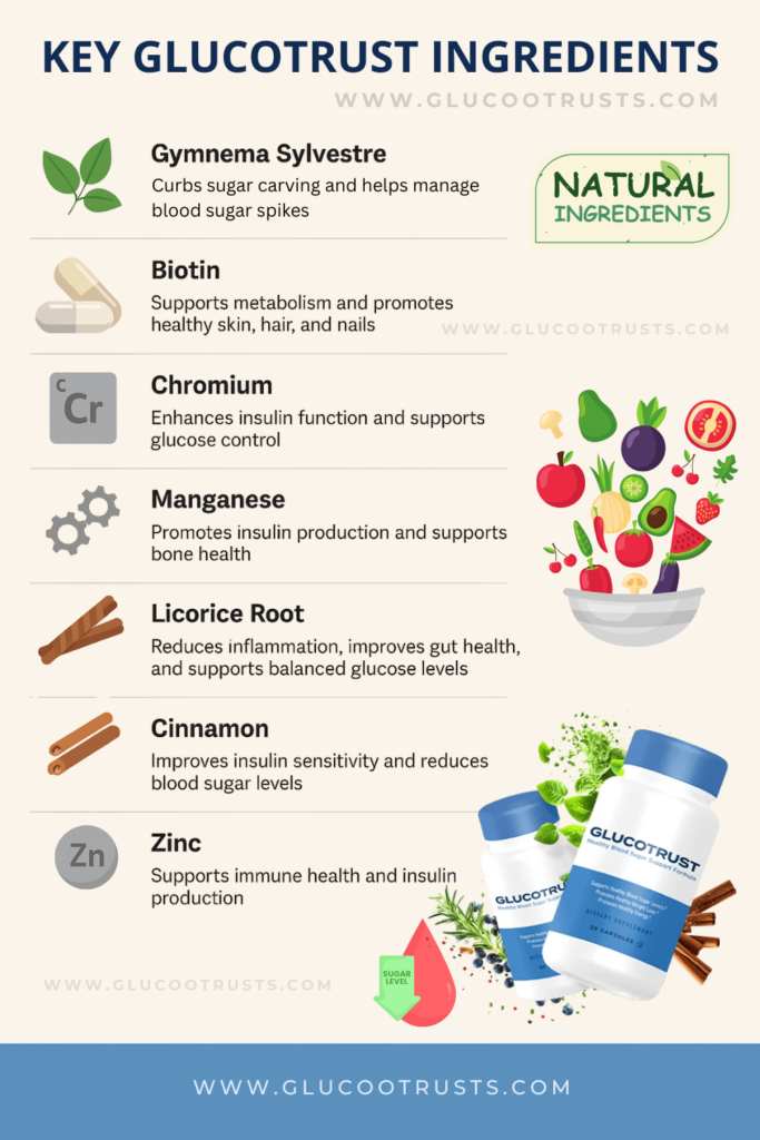 Key GlucoTrust Ingredients